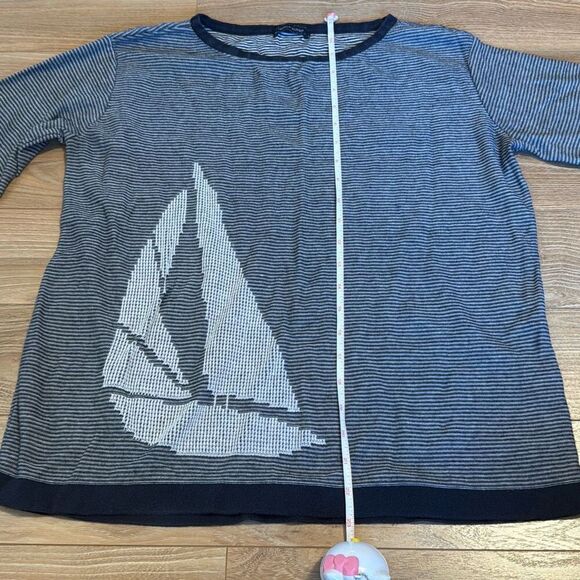 TOMMY HILFIGER SKY CAPTAIN SWEATER SIZE LARGE WOMENS - Picture 7 of 10